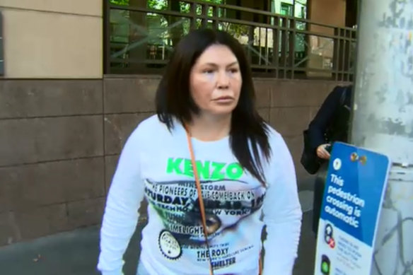 Roberta Williams outside court in 2020.