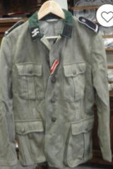 A Nazi Ordnungspolizei (order police) uniform worn during World War II. 