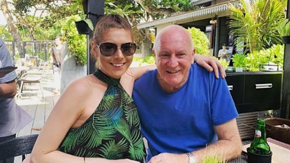 Ashleigh Petrie and her fiancee magistrate Rodney Higgins.