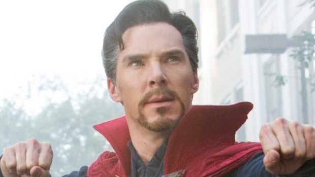 Actor  Benedict Cumberbatch, here as Marvel's  Dr Strange, has been hailed a real-life superhero