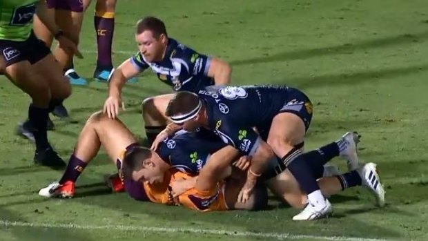 Josh McGuire during the controversial tackle on David Fifita.