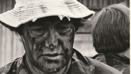 Former policeman Jim Slade working on drug raids in North Queensland in the 1980s.