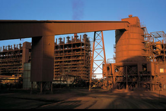 The Queensland Nickel refinery, 25 kilometres north-west of Townsville.