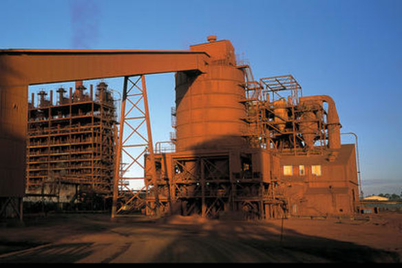 The Queensland Nickel refinery, 25 kilometres north-west of Townsville.