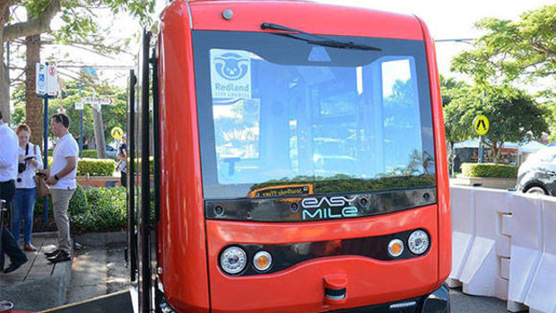 The driverless bus will travel a set 3.5km route on the island