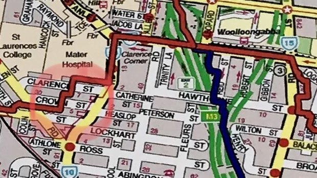 The great divide:  Crown Street and Clarence Street are split down the middle. Those on the west side will go to BSHS while those on the eastern end will go to the new Dutton Park high school.