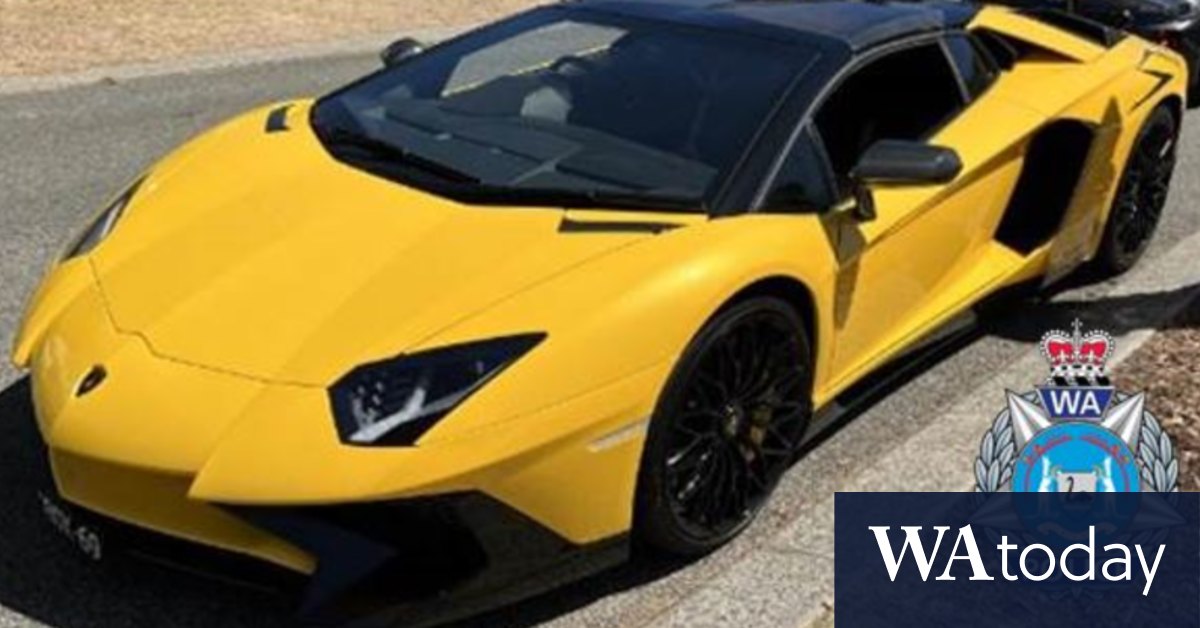 Lamborghini Aventador: Million-dollar car seized by West Australian police  after owner charged with speeding in Perth