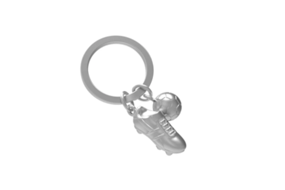 The Barberhood football key ring.