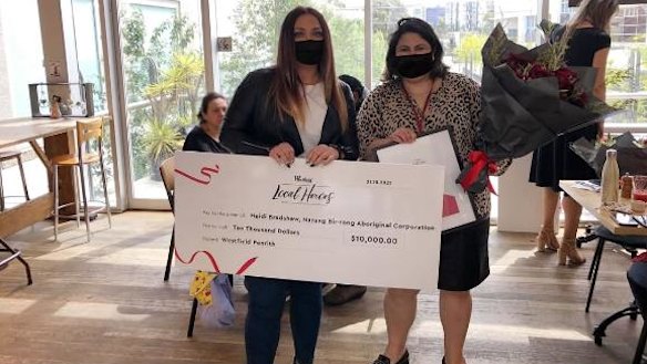 Narang Bir-rong CEO Heidi Bradshaw was awarded $10,000 in the Westfield Local Hero awards.