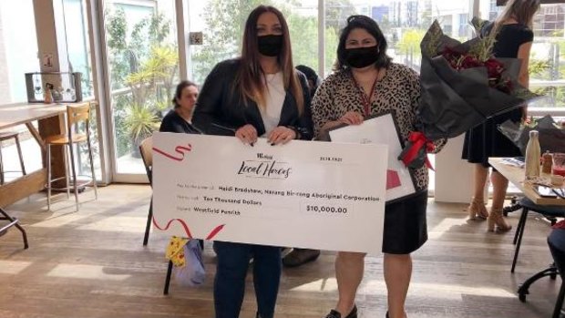 Narang Bir-rong CEO Heidi Bradshaw was awarded $10,000 in the Westfield Local Hero awards.