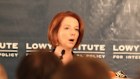 Prime Minister Julia Gillard in Sydney to speak at the Lowy Institute and release the Government White Paper on Australia in the Asian Century.