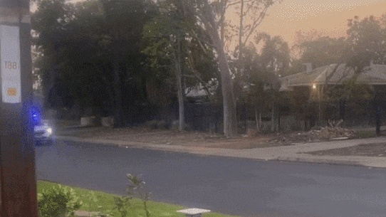Police chase in Kununurra, in WA’s Kimberley. GIF