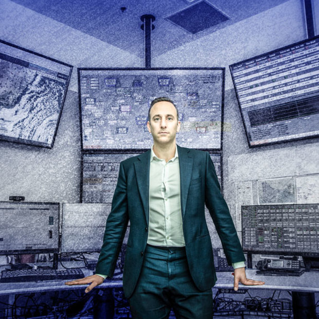 Simon Sarafian, AGL’s general manager of trading, in the company’s dispatch room. 