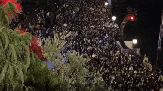 Large crowds at Vivid on Saturday night resulted in a “near miss” crowd crush incident.