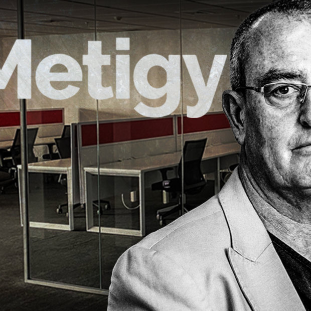 Metigy chief executive and sole director David Fairfull. The company’s North Sydney offices are abandoned.