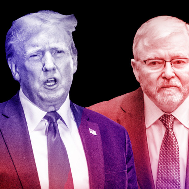 Donald Trump labelled Kevin Rudd as “nasty” in response to previous comments made by the former prime minister.