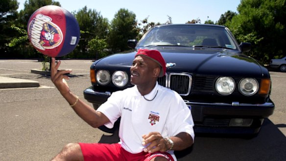 Showtime: Cal Bruton during his stint coaching Canberra Cannons.