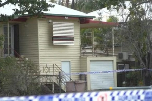 A crime scene was declared at the  home in Rockhampton.