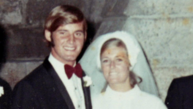 Chris and Lynette Dawson on their wedding day. 