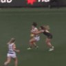 Cats player in agony from brutal tackle: Five AFLW talking points from round one