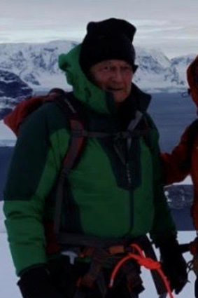 Margaret Zacharin's husband John Clifford in Antarctica. 