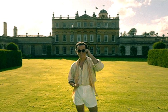 Andrew Scott as Lord Merlin in The Pursuit of Love takes the short shorts to new heights.