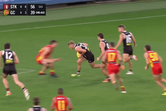 Max King on the end of a goal assist.