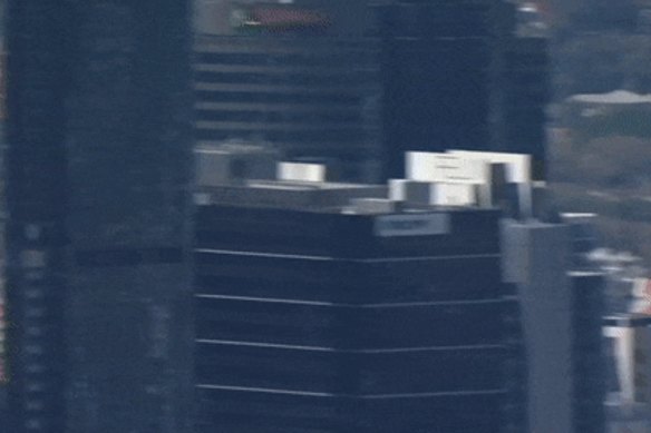 The Globemaster flyby during 2019 Riverfire rehearsals.