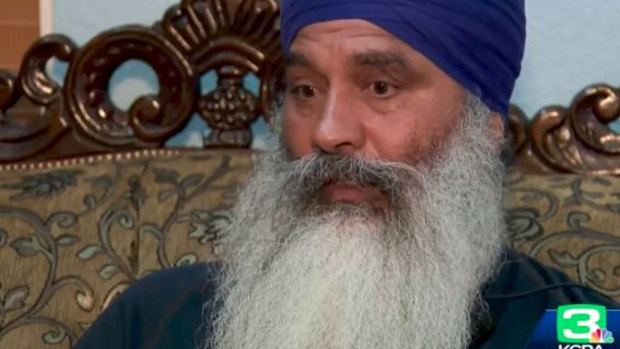 Surjit Malhi, the Sikh man from California who was assaulted.