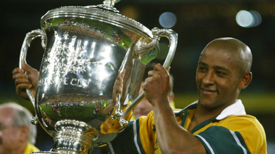 George Gregan was the last Wallabies captain to lift the Bledisloe Cup, back in 2002. 