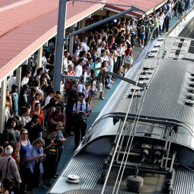 The crush: Redfern is Sydney's sixth busiest station.