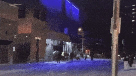 A brawl outside Love Machine in July this year.