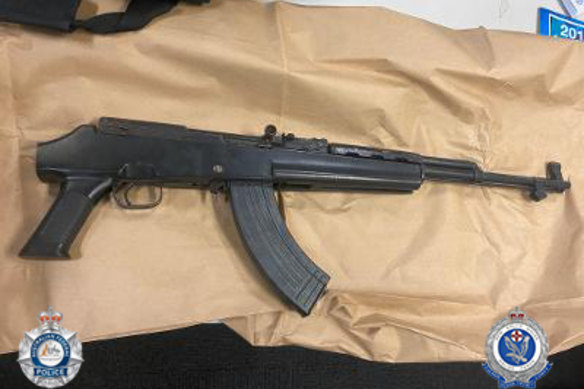 A Chinese-made SKS variant seized in another drug bust in May 2020 in Sydney.