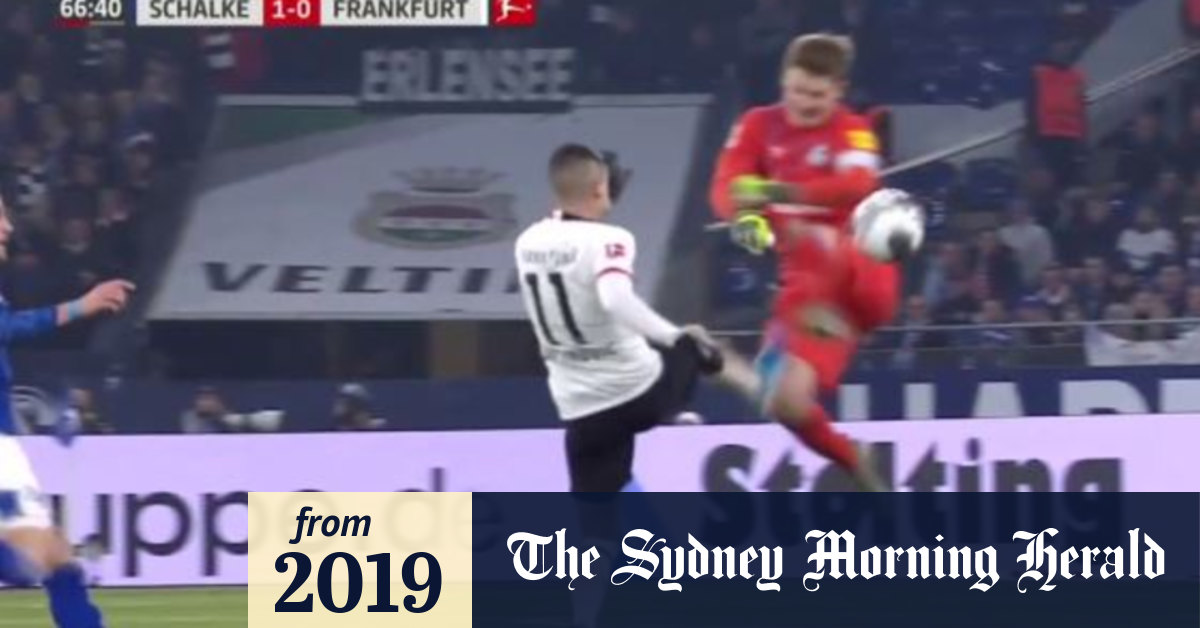 Bundesliga Schalke 04 Goalkeeper Alexander Nuebel Banned For Four Games For Brutal Kung Fu Foul