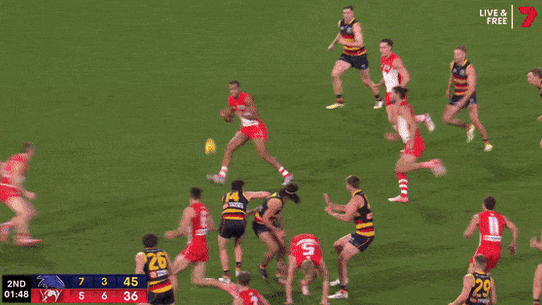 One of Joel Amartey’s four goals in the second quarter.