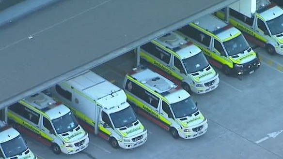 Ramping at Princess Alexandra Hospital on Monday afternoon.