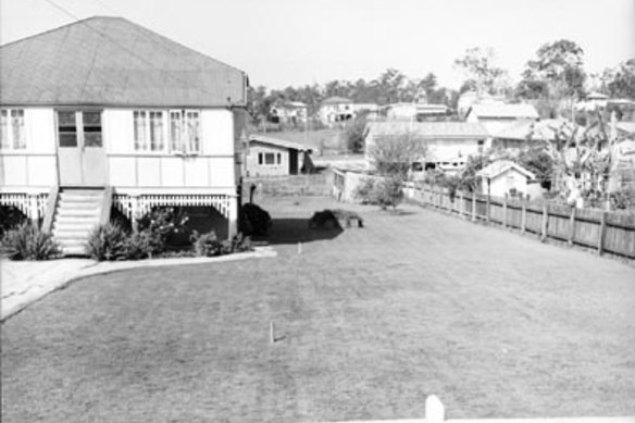 An Oxley backyard in 1963.
