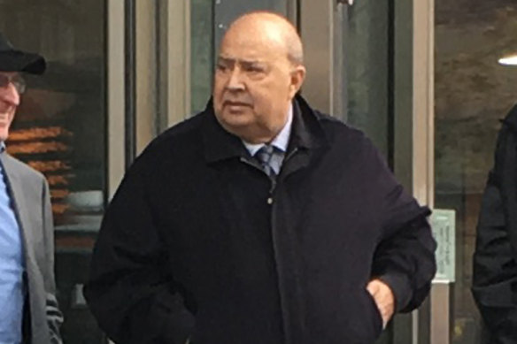 Nabil Grege (right), outside the County Court