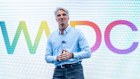 Apple CEO Tim Cook (left) and Craig Federighi, senior vice president of software engineering, are keeping mum on how well Siri’s overhaul is faring.