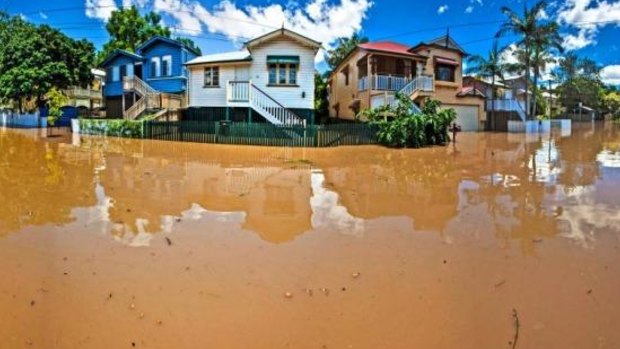 Flood-prone regions: The January 2011 floods in Brisbane.