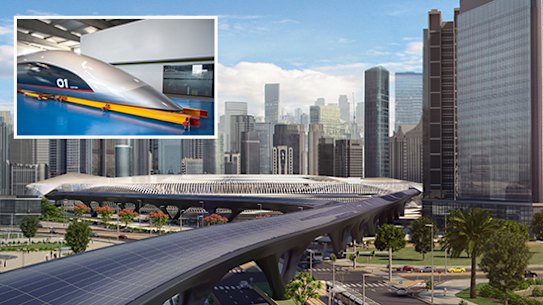 A new plan for Australia's public transport network could see a 14 minute trip between Canberra and Sydney.