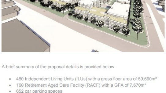 Blacktown Workers club seniors living development plans