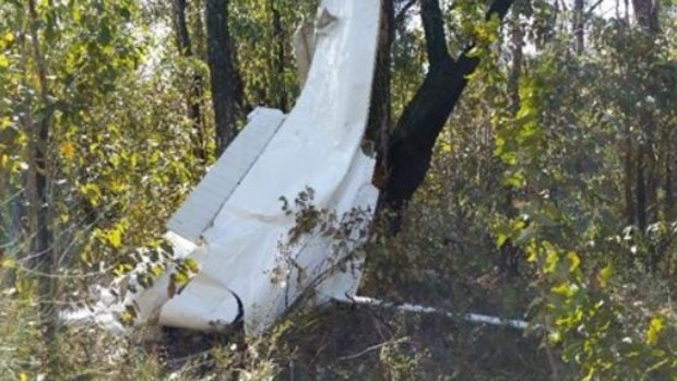 Wreckage from the plane was found along a 700 metre stretch of land. 