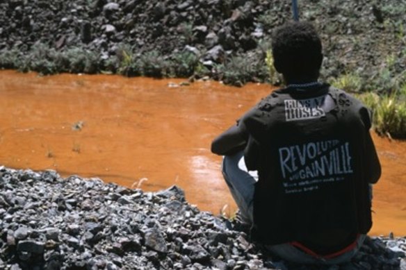 Pollution near the Panguna mine.