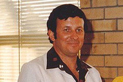 Dennis McKenna on the day he was awarded Citizen of the Year in Katanning in January 1984.