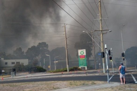 The Seaford fires have led to power cuts and thick smoke.