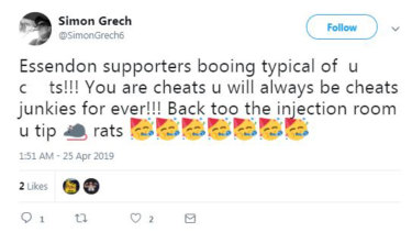 Simon Grech's Twitter account. 