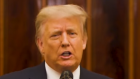 Donald Trump made his farewell speech at the White House.