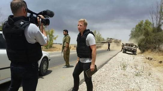 Lay of the land: foreign correspondent Hamish Macdonald. 