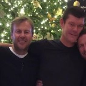 Ben Tilley and James Packer in Aspen in 2016.